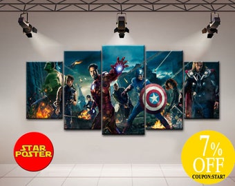 Marvel Wall Decor avengers wall art | etsy Marvel Wall Decor avengers wall art | etsy