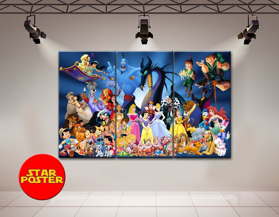 Disney Canvas Pictures : Paint on canvas | Painting, Art, Disney | Kai