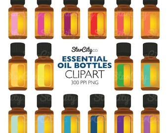 Essential oil clipart, EO Clip Art, Essential oil Graphics, Aromatherapy clipart, Artwork for stickers, Commercial Use, instant download