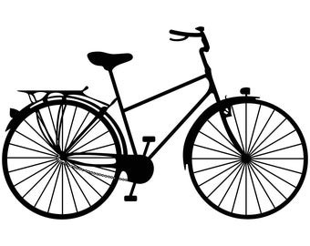 Bicycle Ride a bike Graphics SVG Dxf EPS Png Cdr Ai Pdf Vector Art Clipart instant download Digital Cut Print File Cricut Silhouette Decal