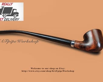 Gandalf pipe/Smoking pipe KAF218/Tobacco pipe/Lord of the Rings/Churchwarden pipe/Hobbit pipe/Wizard pipe/Long stem pipe/Handmade pipe/pipa