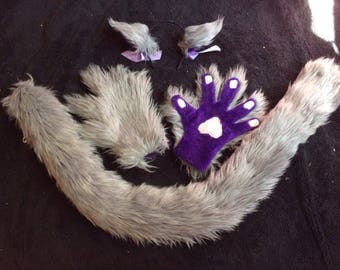Cat Ears, Paws, and Tails Medium/Cosplay Cat Set