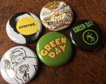 GREEN DAY #2 inspired 1" Button/Badge Set!