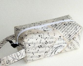 Boxy Bag Knitting Project Bag - Music