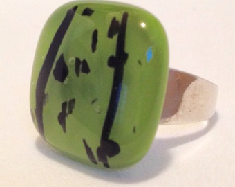 Sloth Love Ring - Made in Los Angeles - Melted Glass