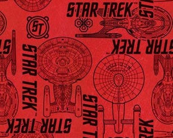 Camelot #003 STAR TREK 63100107-2 Fabric - Cuts by HALF Yard Increments