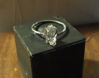 Natural raw rough Diamond Solitaire marquise