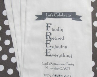 Retirement Favors | Retirement Favor Bag | Favors Retirement | Goodie Bags | Retirement | Retirement Party | Party Favor Bag