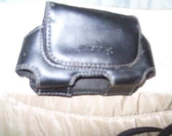 Leather cell phone case for Jitterbug phone-with belt clip