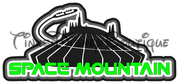 Disney SVG Space Mountain Title Disneyland Disney World