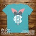 Download Easter Bunny Ears with Bow Nose Whiskers for Monogram
