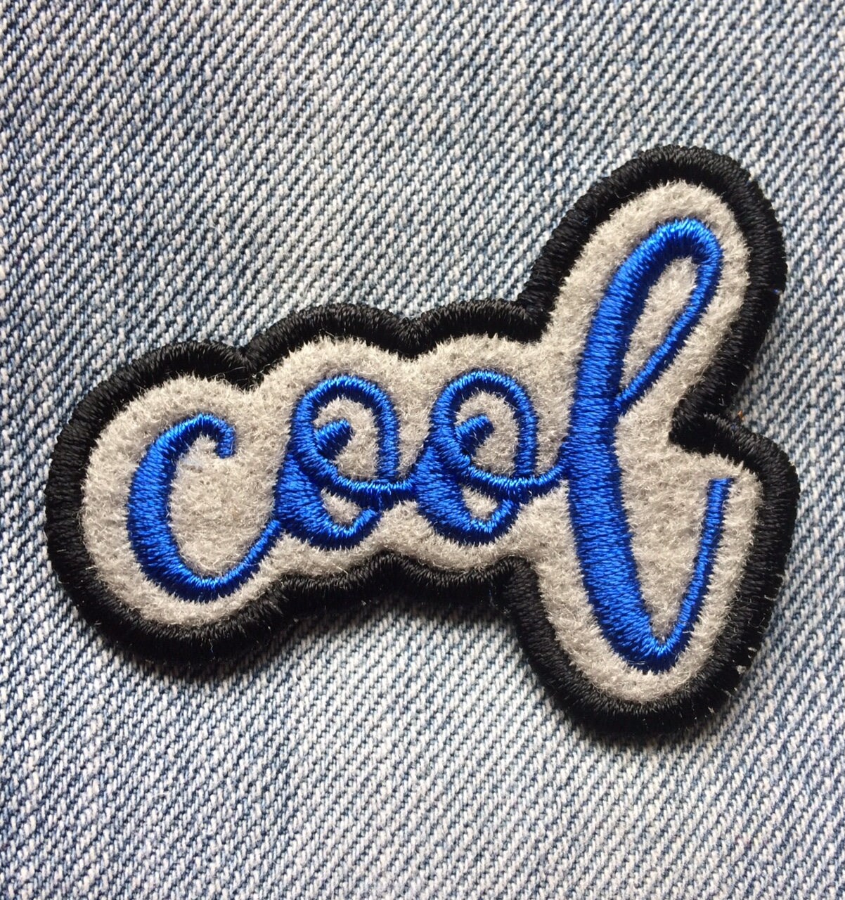 Sew on Word Patches cute cool chatty crazy