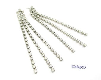 Earrings Art Deco Style Drop Swing Pierced Post