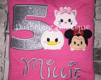 Tsum Tsum birthday shirt ANY characters!