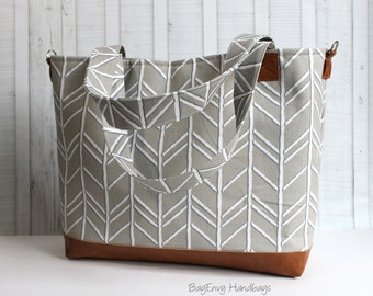 herringbone diaper bag