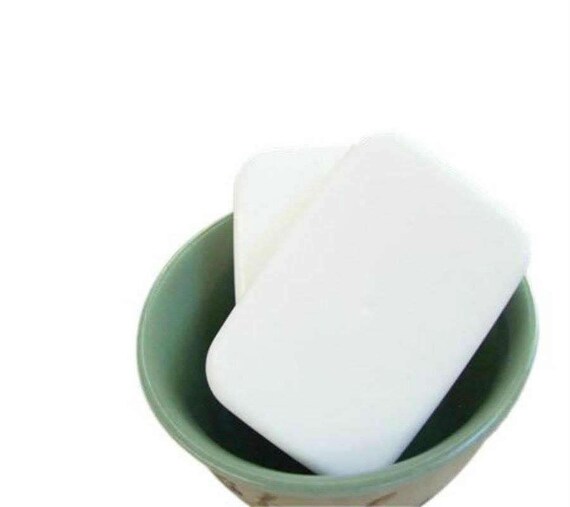 Natural fragrance free soap Dye free soap white by OasisBathSoaps