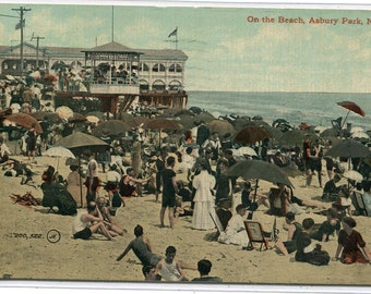 Greetings From ASBURY PARK New Jersey Shore Ocean Beach Poster
