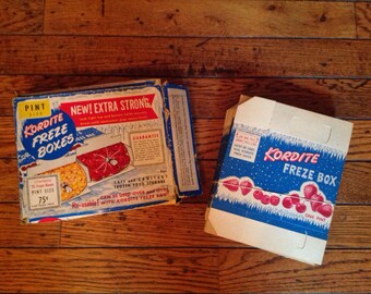 Vintage Kordite Freze Boxes x20 Pint Size