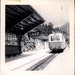 Vintage Photo, Caux Train Station, Switzerland, Black & White Photo, Found Photo, Travel Photo, Snapshot, Vintage Train, Landscape *0165
