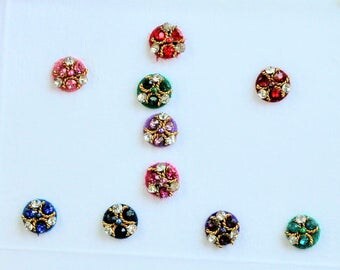 Ethnic Round Bindi Indian Dots Bollywood Body Art Wedding & Bridal