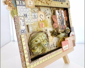 Birdman Shadowbox Assemblage (Stand not included)