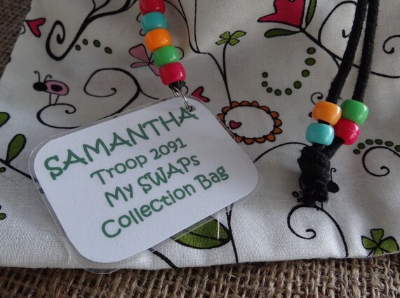 Girl Scout SWAPs Collection Bag & Personalized Tag