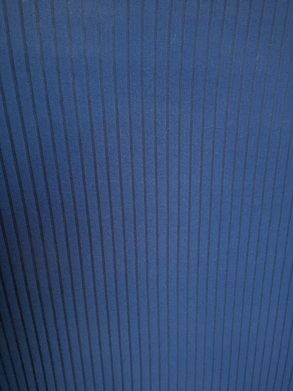 4Way Stretch Textured Stripe Scuba Fabric Navy