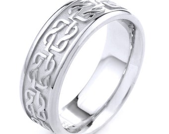 Celtic Knot Ring Celtic Wedding Band Braid Ring Celtic