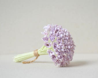 8-10 mm / 50 Lilac Paper Flowers , Gypsophila Paper Flowers