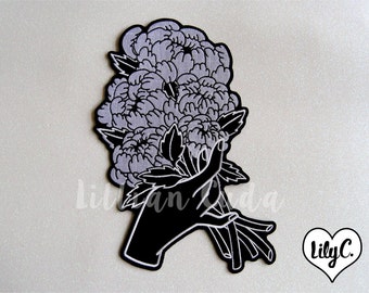 Peony Bouquet Back Patch
