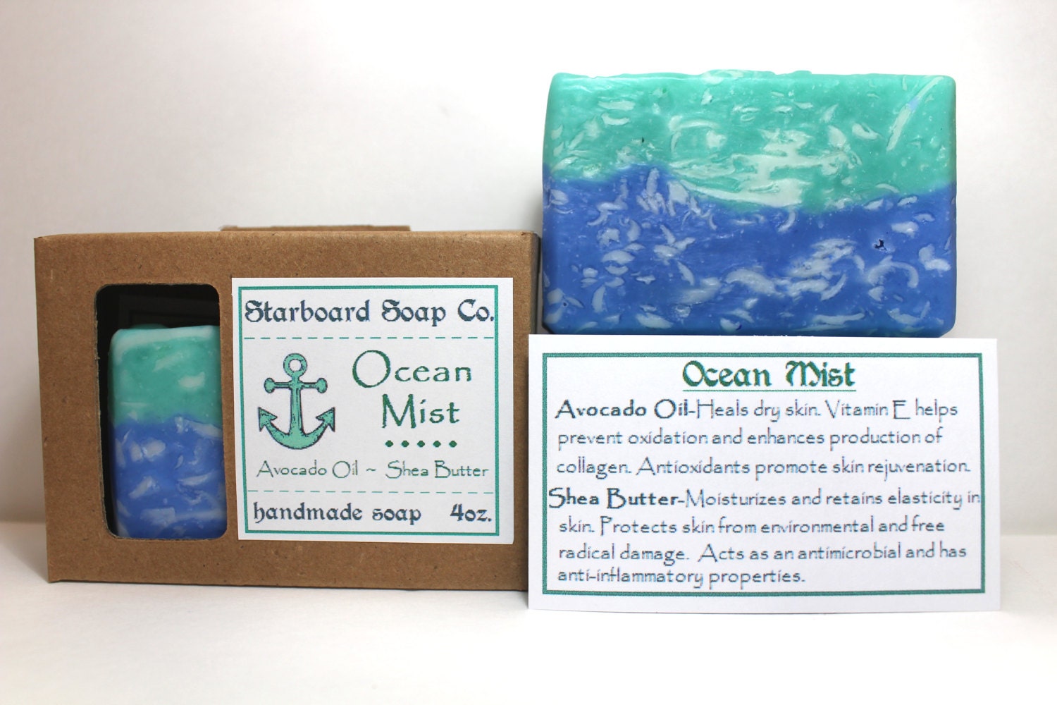 Ocean Mist Handmade Soap Artisan Soap Nautical Soap