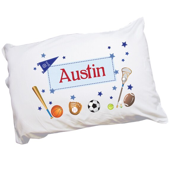 Boys Personalized Pillow Case Custom Sports Pillowcase