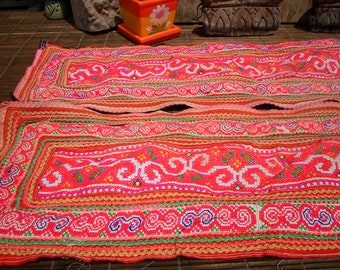 Embroidered Textile Leg Decoration Vintage Tribal Embroidery 1 Pair