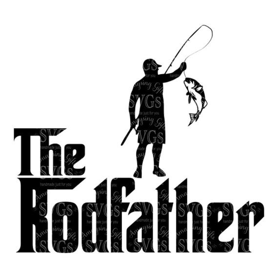 SVG The Rodfather Fishing Tshirt Design Mens Tshirt