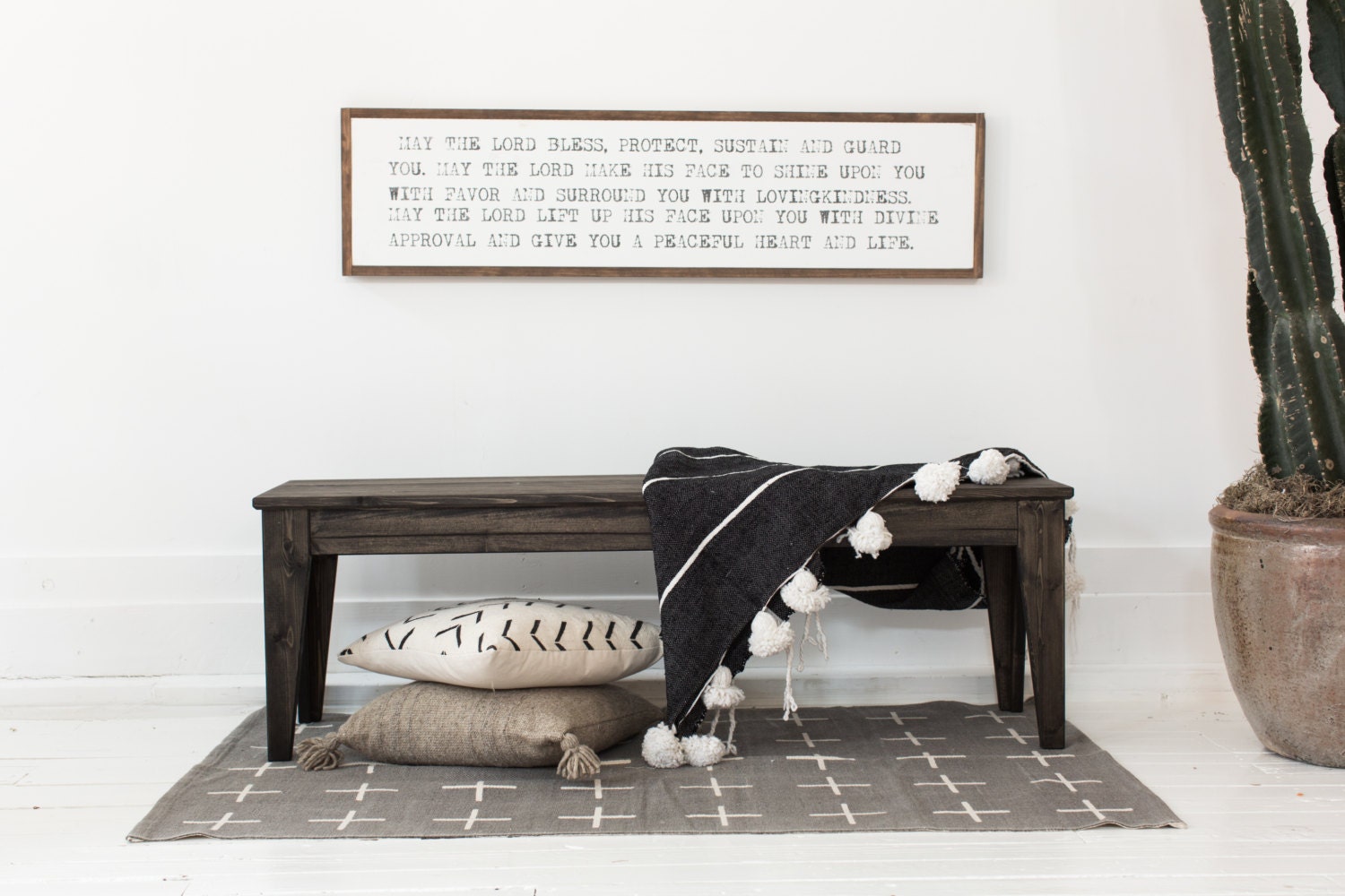 our home blessing wood sign