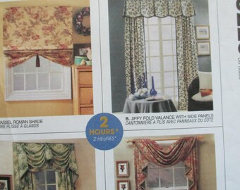 Craft Sewing Paper curtain or drapes pattern by McCalls 3220 uncut paper pattern vintage
