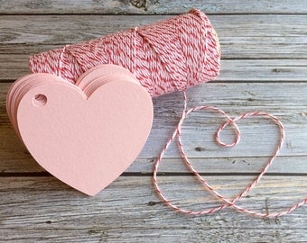 Heart Tags - Heart Shaped Paper Tags - Heart Gift Tags - Valentine Tags - Paper Hearts - Heart Shaped Labels - Heart Wedding Favor Tags