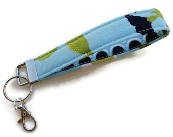 Key Fob, Key Chain, Wristlet Key Chain, Keychain, Wrist Keychain, Fabric Key Chain with Large Lobster Clasp. READY to SHIP