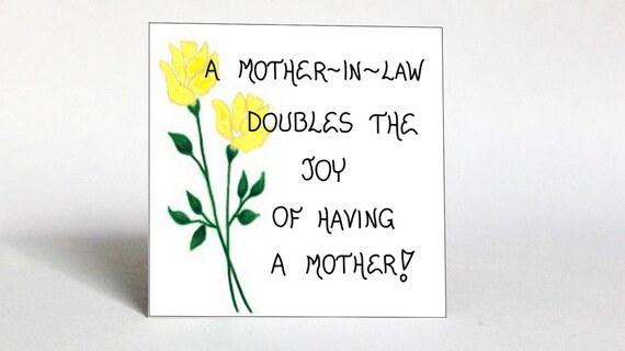Kitchen MotherinLaw Quote Mom of spouse Yellow