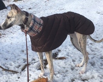 Italian greyhound winter waterproof fleece lined coats and jackets