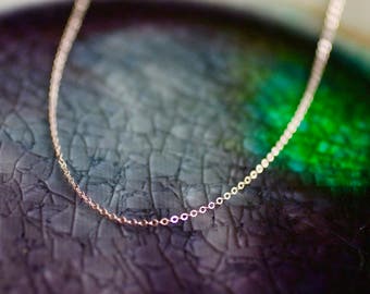 Rose Gold Chain Necklace - Rose Gold Chain - Delicate Necklace - Dainty Necklace - Dainty Rose Gold Chain - Delicate Chain - 16 in - 18 in