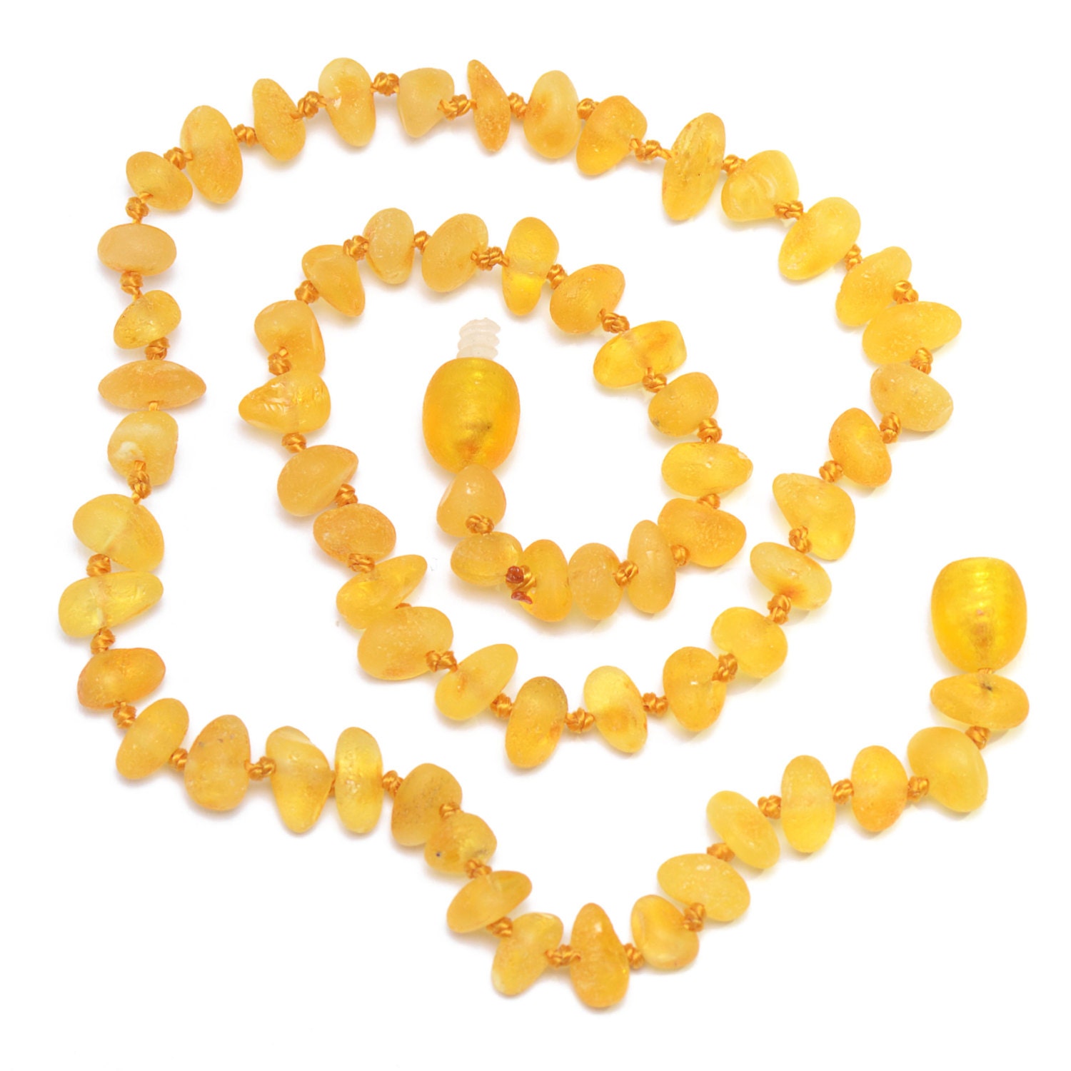 Raw Baltic Amber Teething Necklace for Baby Maximum pain