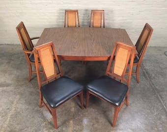 Mid-Century Modern Dining Room Table With 6-Chairs By Young MFG - Shipping NOT Included