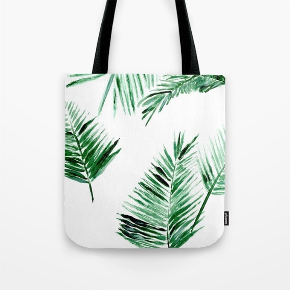 Items similar to Palm Leaf Tote Bag, palm leaf bag, palm leaves bag ...