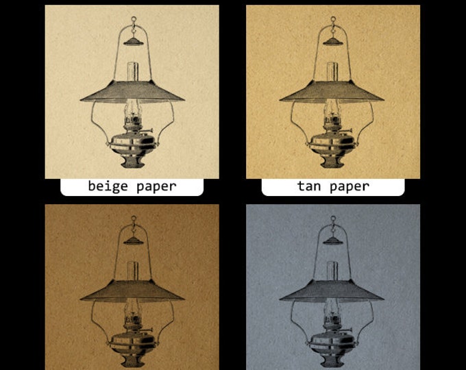 Antique Lamp Image Digital Download Old Fashioned Printable Graphic Vintage Clip Art Jpg Png Eps HQ 300dpi No.1741