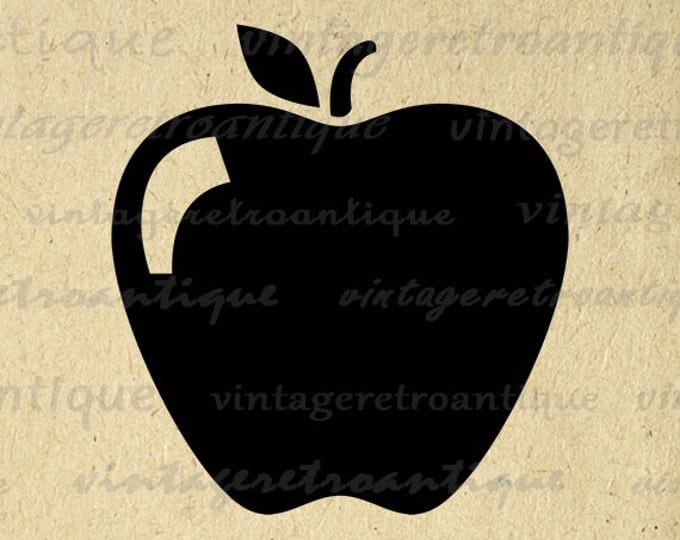 Printable Graphic Apple Image Download Digital Illustration Vintage Clip Art Jpg Png Eps HQ 300dpi No.4013