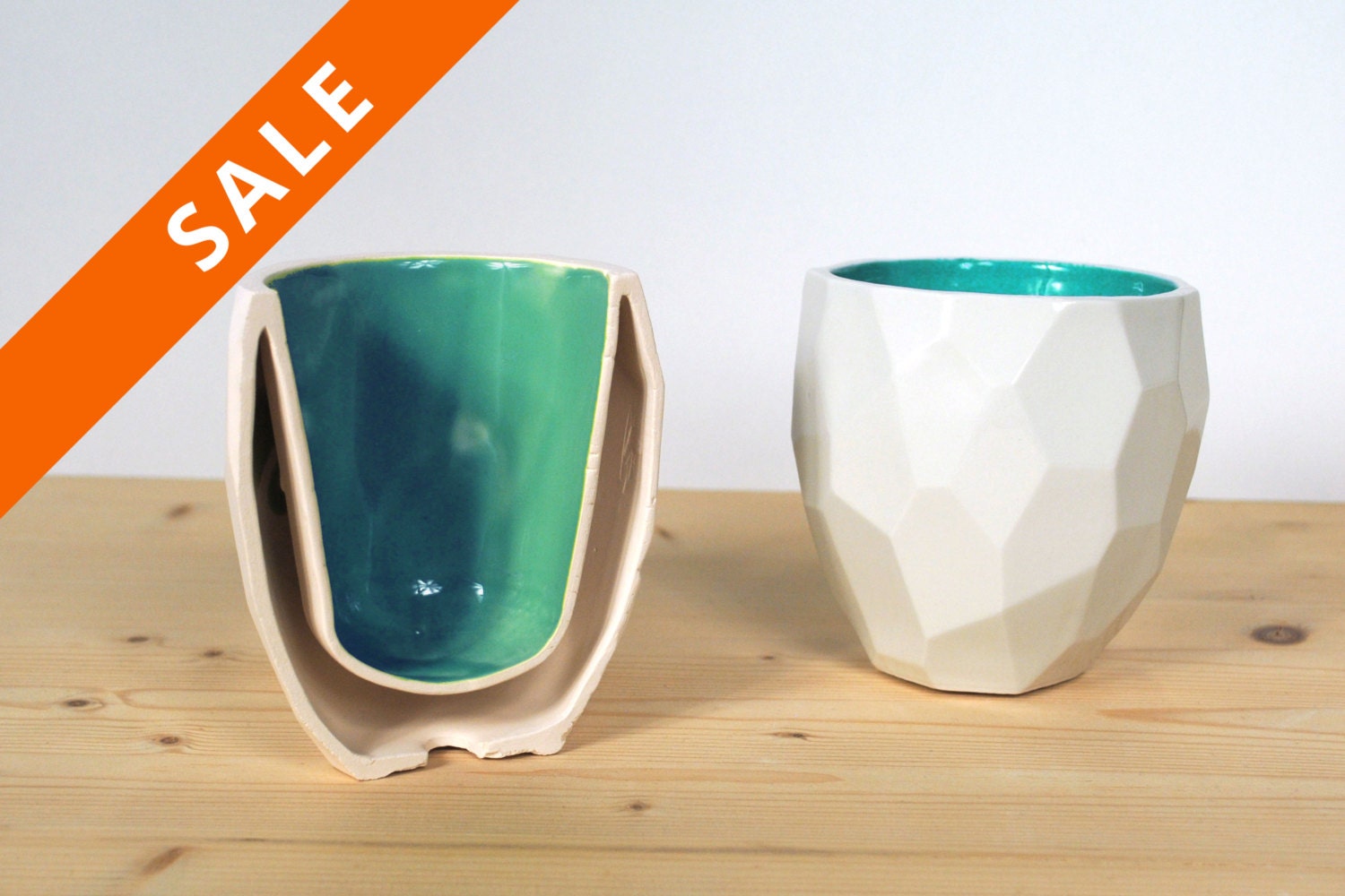 Modern Quality Facetted Porcelain Thermo Tea Cup Dual Wall - ðzoom modern quality facetted porcelain thermo tea cup dual wall - ðzoom