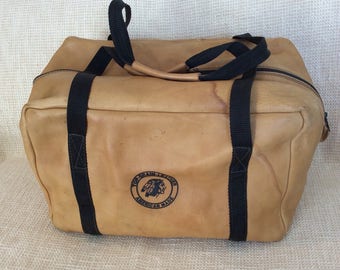 frye leather duffle bag