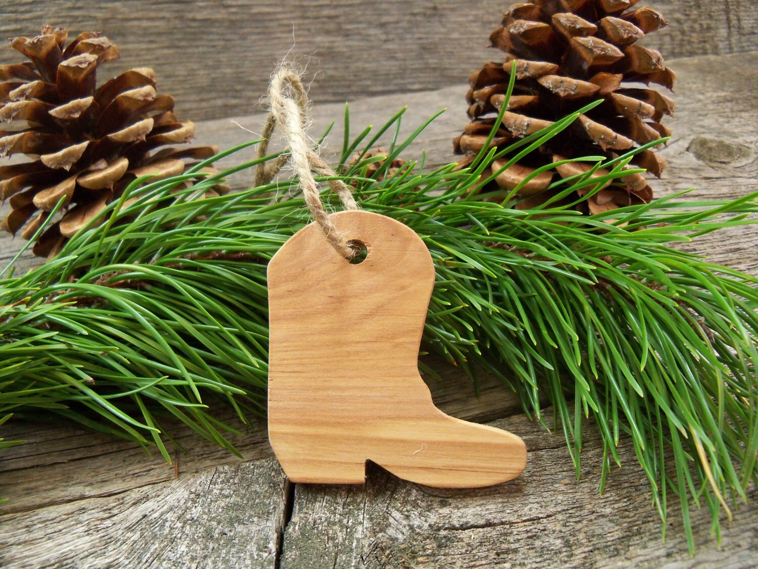Cowboy Boot Christmas Tree Ornament. Cowboy Christmas