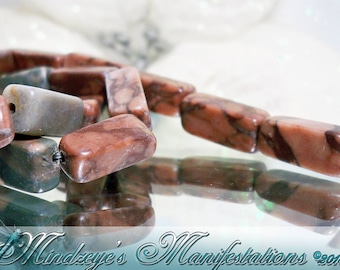 1- 15" Strand of Canyon Marble (natural), 14x6mm+